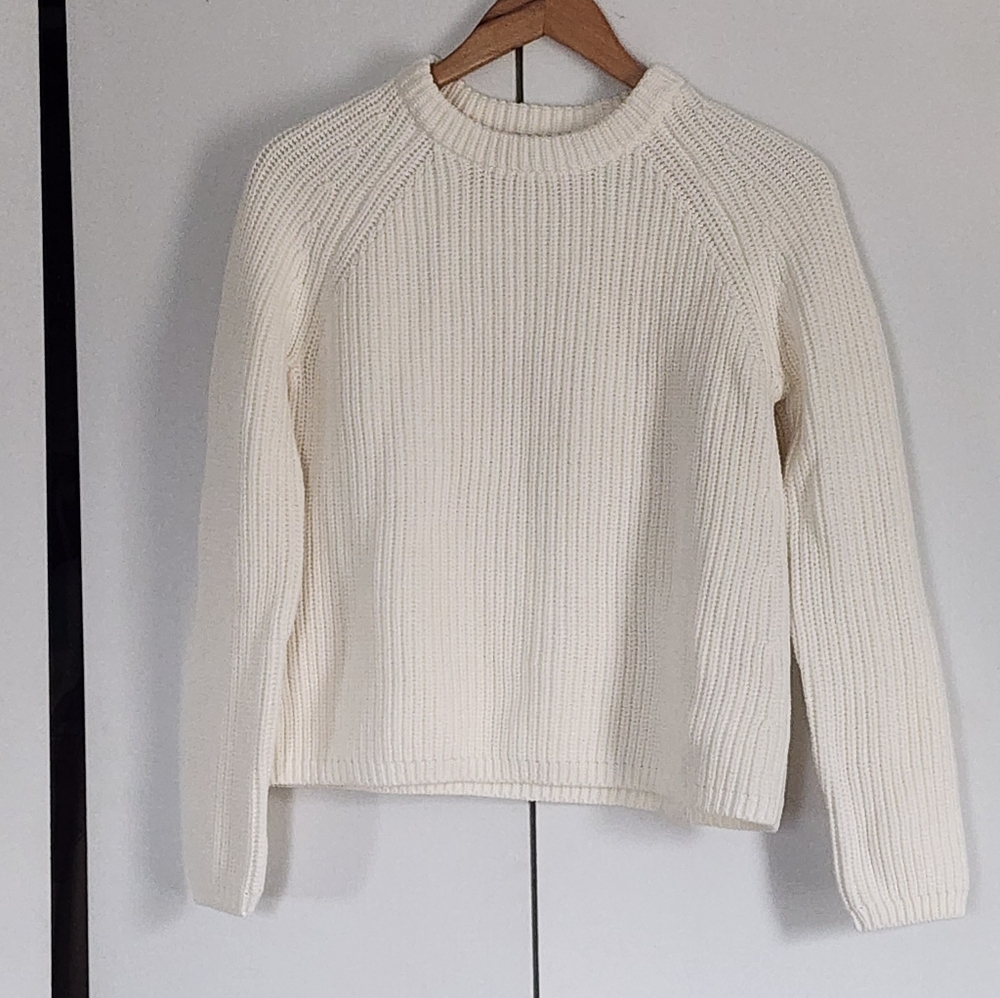 Quince Women's Ivory Crew Neck Sweater